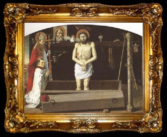 framed  School of Provence The man of Sorrows Standing in the Tomb (mk05), ta009-2